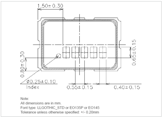 Figure 5 - Standard Marking Dimensions for Ceramic Package (5.0 mm x 3.2 mm)-567x409.png